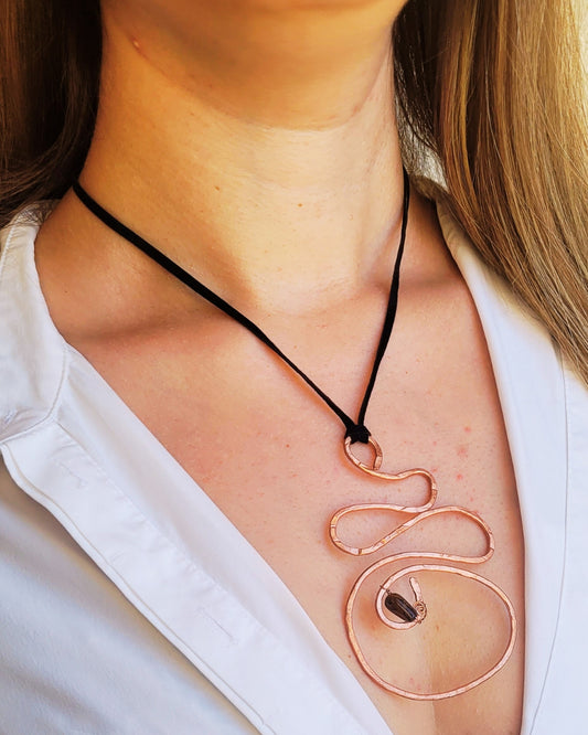 COLLANA PIETRA MARRONE